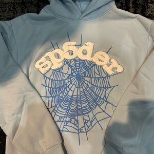 Light blue spider hoodie
